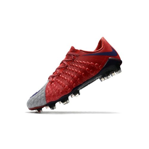 fodboldstøvler Nike HyperVenom Phantom III Elite FG - Red Grey_5.jpg